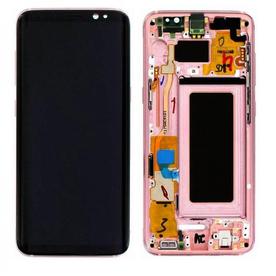 LCD Дисплей за Samsung SM-G950F Galaxy S8 + Тъч скрийн + рамка  Розов  Оригинал